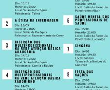 Programação da Semana de Enfermagem