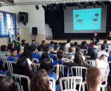 Palestra sobre Segurança na Internet para o Curso Técnico de Informática do Colégio Estadual Francisco Carneiro Martins