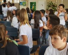 Alunos do Colégio Est. Visconde de Guarapuava na Usinação: “Guarapuava: História-Cultura-Diversidade”
