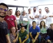 Apresentação dos cursos técnicos do Colégio Est. Ana Vanda Bassara no CEEBJA Guarapuava