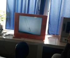 Alunos do 2º Ano em aula de campo.