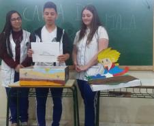 Parceria entre Colégio E. Mário Evaldo Morski e Escola Municipal Água Verde leva Caixa de leituras para incentivar alunos.