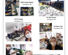 Instituições de Ensino Estaduais distribuem kits de alimentos
