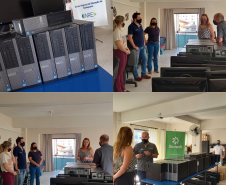 Doação de mais de 30 computadores da Cooperativa de Crédito – Sicredi.