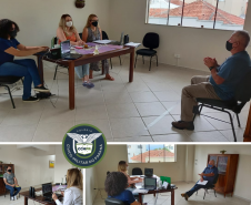 entrevistas dos Policiais militares da reserva remunerada candidatos a Direção-Militar e Monitores dos Colégios Cívico-Militares do NRE Guarapuava.