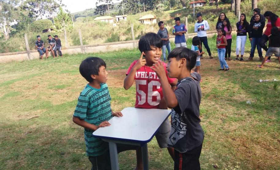 Comemoração ao “Dia Nacional da Matemática”, no Colégio Estadual Indígena Cacique Otávio dos Santos