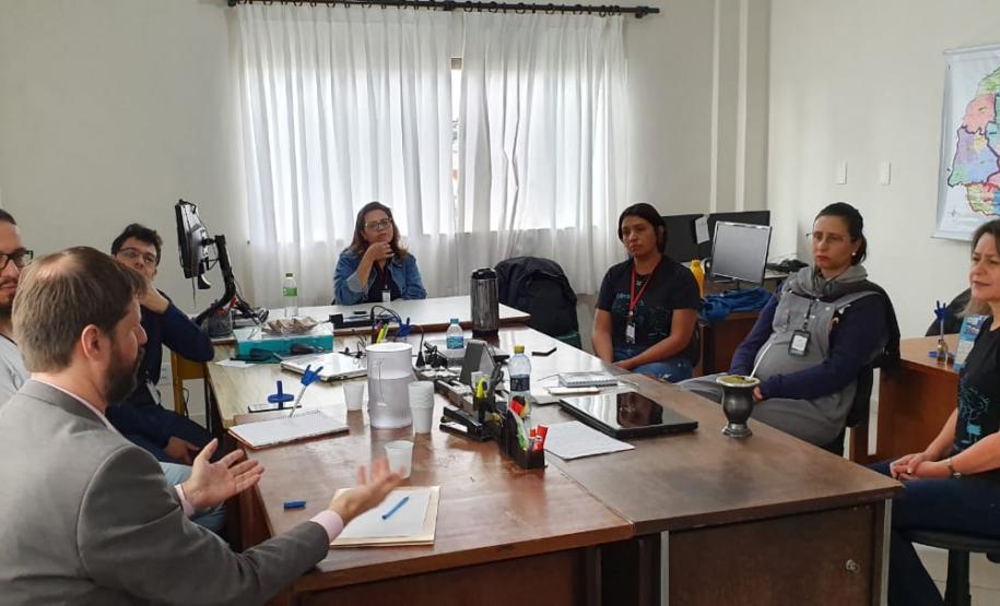 Visita do representante do MEC ao CAS