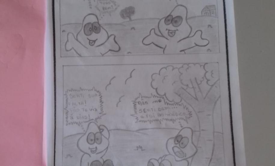 Produção de histórias em quadrinhos sobre doenças causadas por protozoários.