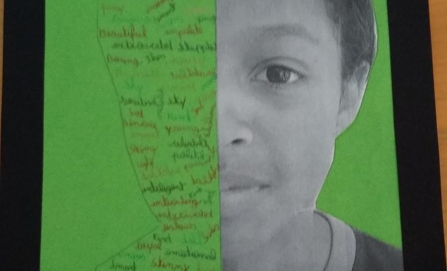 Alunos do Colégio Estadual de Segredo, da turma de Inglês 1 – Celem, realizaram atividade de técnica de colagem de foto de perfil.