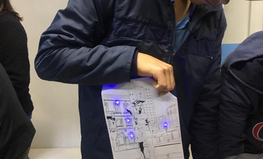 Oficinas de Aprendizagem Criativa no Colégio Estadual do Campo Cornélio Pires Ribeiro.