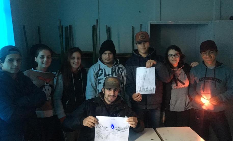 Oficinas de Aprendizagem Criativa no Colégio Estadual do Campo Cornélio Pires Ribeiro.