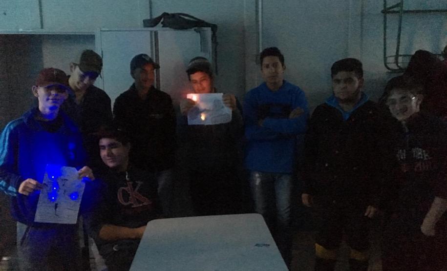 Oficinas de Aprendizagem Criativa no Colégio Estadual do Campo Cornélio Pires Ribeiro.