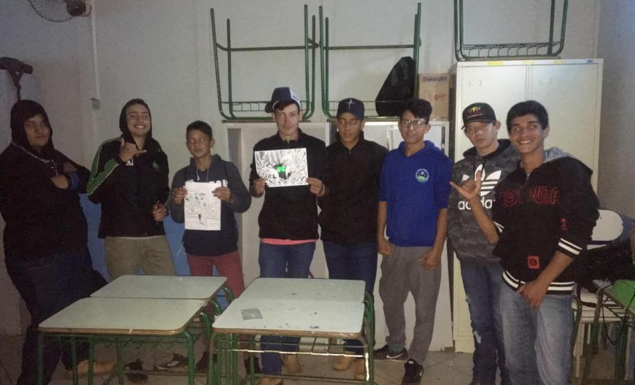 Oficinas de Aprendizagem Criativa no Colégio Estadual do Campo Cornélio Pires Ribeiro.