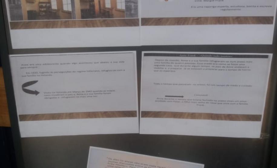 Leitura e exposição do Diário de Anne Frank: uma prática dos alunos do C.E. do Campo Izaltino R. Bastos