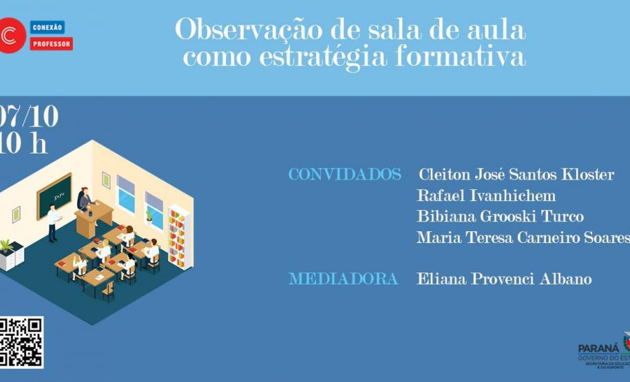 C.E. do Campo de Lagoa Seca participa da live para o compartilhamento da experiência sobre a “Observação em sala de aula como ferramenta formativa”.