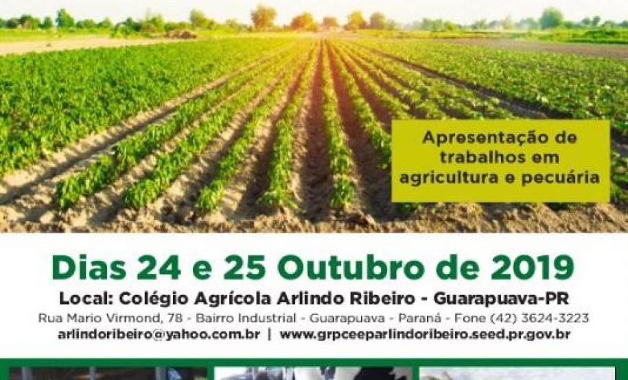Centro Estadual de Educação Profissional Arlindo Ribeiro divulga a XXIV Feira de Ciências Agropecuárias