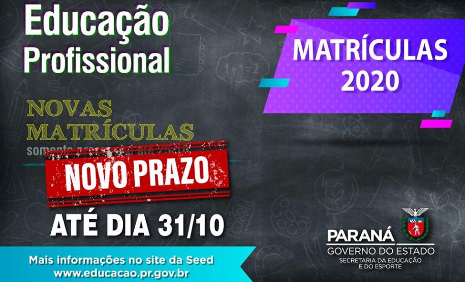 Inscrições para cursos técnicos são prorrogadas até 31 de outubro