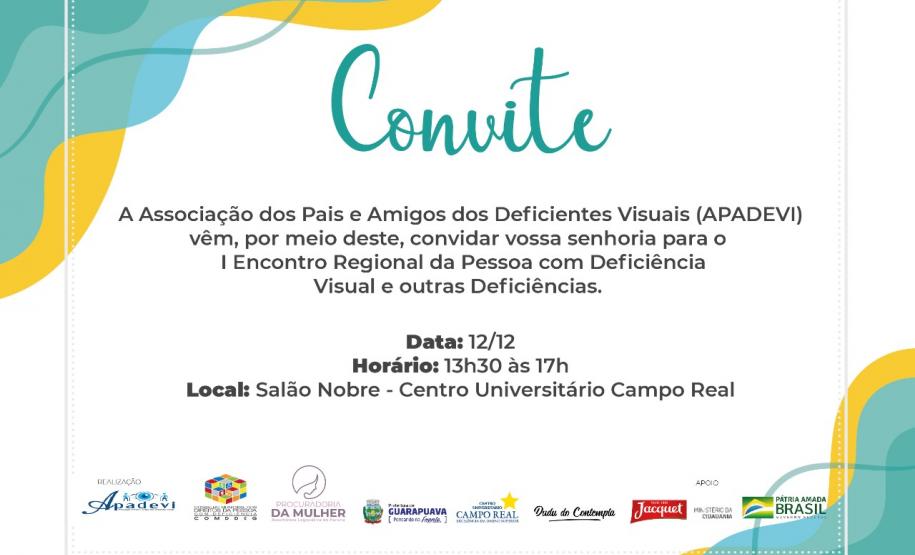 I Encontro Regional da Pessoa com Deficiência Visual e outras Deficiências