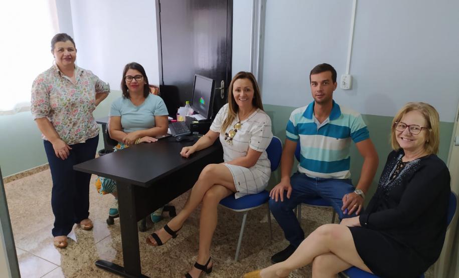 Alinhamento de trabalho: Chefia do NRE Guarapuava realiza visita no C.E. Procópio Ferreira Caldas