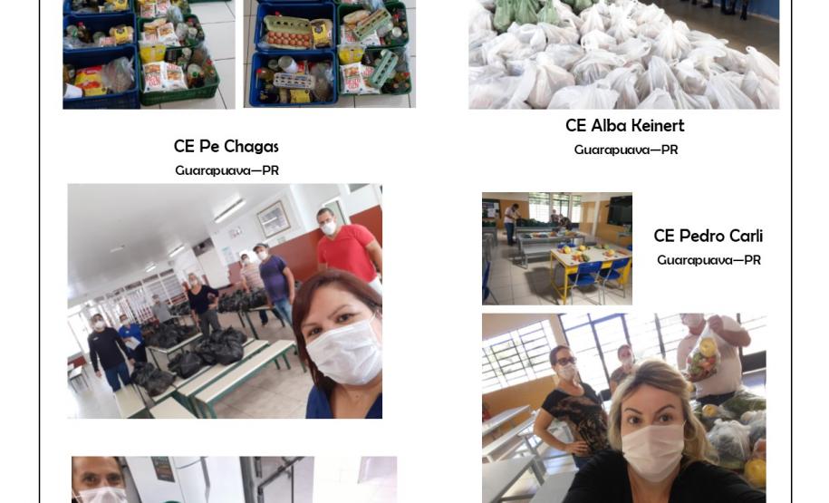 Instituições de Ensino Estaduais distribuem kits de alimentos