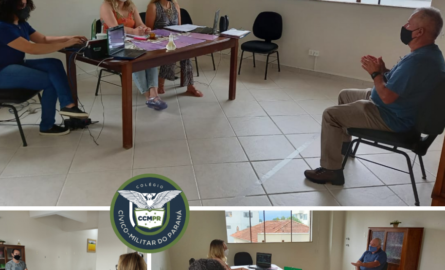 entrevistas dos Policiais militares da reserva remunerada candidatos a Direção-Militar e Monitores dos Colégios Cívico-Militares do NRE Guarapuava.