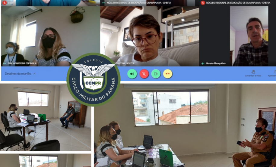 entrevistas dos Policiais militares da reserva remunerada candidatos a Direção-Militar e Monitores dos Colégios Cívico-Militares do NRE Guarapuava.