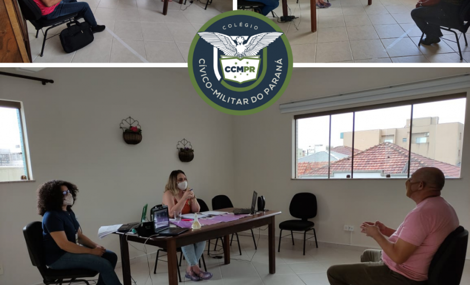 entrevistas dos Policiais militares da reserva remunerada candidatos a Direção-Militar e Monitores dos Colégios Cívico-Militares do NRE Guarapuava.